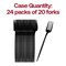 Solid Black Moderno Disposable Plastic Dessert Forks (480 Forks)